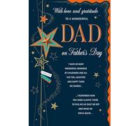 Regal Publishing Father's Day Card, With Love and Gratitude To a Wonderful Dad - 12 x 8 inches