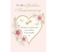 Regal Publishing - Golden Anniversary - 50th Anniversary Card - 9x6 Inches