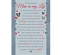 Regal Publishing Heartfelt Wishes Sentimental Birthday Card Man in My Life - 9 x 6 inches C80695