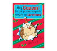 Regal Publishing Humour Christmas Card Cousin - 9 x 6 inches, C85511