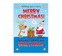 Regal Publishing Humour Christmas Card Open - 7 x 5 inches