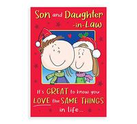 Regal Publishing Humour Christmas Card Son & Daughter In Law - 9 x 6 inches, C85584