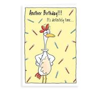 Regal Publishing Humour Funny Birthday Card Chicken & candles - 7 x 5 inches