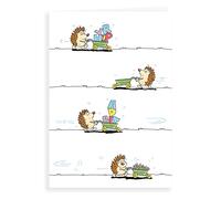 Regal Publishing Humour Funny Birthday Card Hedgehog letters - 7 x 5 inches,White