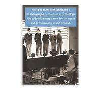 Regal Publishing Humour Funny Birthday Card Lash with the boys - 7 x 5 inches