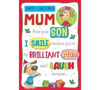 Regal Publishing Humour Funny Christmas Card, Mum from Son, 2 dogs - 9 x 6 inches - Piccadilly Greetings