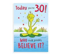 Regal Publishing Humour Milestone Age Birthday Card Age 30 M - 9 x 6 inches