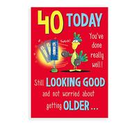 Regal Publishing Humour Milestone Age Birthday Card Age 40 M - 9 x 6 inches