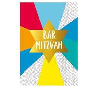 Regal Publishing Jewish Card, Classic Bar Mitzvah Card - 7 x 5 inches
