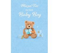Regal Publishing Jewish Card, Mazel Tov Baby Boy - 7 x 5 inches