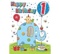 Regal Publishing Juvenile Birthday Card Age 1 M - 8 x 6 inches