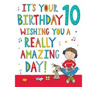 Regal Publishing Juvenile Birthday Card Age 10 M - 8 x 6 inches
