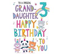 Regal Publishing Juvenile Birthday Card Age 3 Granddaughter - 9 x 6 inches