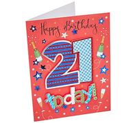 Regal Publishing Milestone Age Birthday Card Age 21 M - 8 x 6 inches