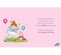 Regal Publishing Milestone Age Birthday Card Age 3 F - 8 x 6 inches