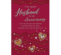 Regal Publishing Modern Annivesary Card for Husband - 9 x 6 inches
