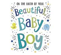 Regal Publishing Modern Beautiful Baby Boy Birth - 8 x 6 inches