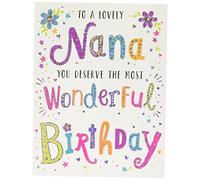 Regal Publishing,Modern Birthday Card Nana blue|gold|black|white|pink,8 x 6 inches
