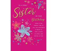 Regal Publishing Modern Birthday Card Sister - 9 x 6 inches