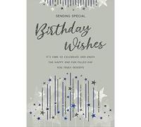 Regal Publishing Modern Open Male Birthday Card - 9 x 6 inches