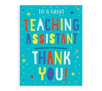 Regal Publishing Modern Thank You Card Thank You Teaching Assistant - 8 x 6 inches