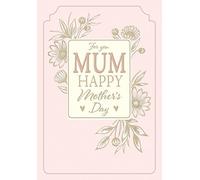 Regal Publishing Mother's Day Card, For You Mum - 9 x 6 inches