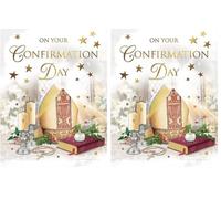 Regal Publishing On Your Confirmation Day Mitre scene - 8 x 6 inches (Pack of 2)