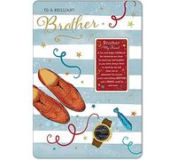 Regal Publishing Sentiment Birthday Card Brother - 9 x 6 inches