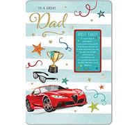 Regal Publishing Sentiment Birthday Card Dad - 9 x 6 inches