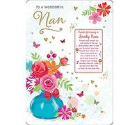 Regal Publishing Sentiment Birthday Card Nan - 9 x 6 inches