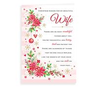 Regal Publishing Sentiment Christmas Card Wife - 9 x 6 inches,C85470