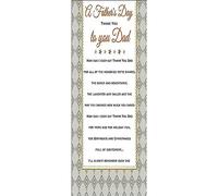 Regal Publishing Sentiment Father's Day Card Dad - 9 x 6 inches (C88385)