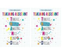 Regal Publishing Thank You Card, For a Brilliant Teaching Assistant - 8 x 6 inches (Pack of 2)