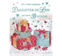 Regal Publishing Traditional Birthday Card Daughter In Law - 8 x 6 inches - Piccadilly Greetings