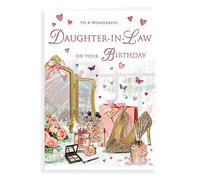 Regal Publishing Traditional Birthday Card Daughter In Law - 9 x 6 inches