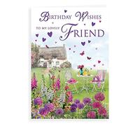 Regal Publishing Traditional Birthday Card Friend - 9 x 6 inches