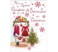 Regal Publishing Traditional Christmas Card Daughter & Sister in Law - 9 x 6 inches