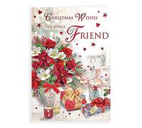 Regal Publishing Traditional Christmas Card Friend - 9 x 6 inches, Multicoloured (C85391)