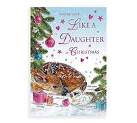 Regal Publishing Traditional Christmas Card Like A Daughter - 9 x 6 inches