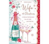 Regal Publishing Traditional Christmas Card Wife - 10 x 7 inches