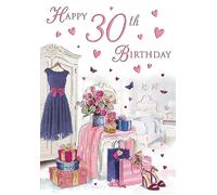 Regal Publishing Traditional Milestone Age Birthday Card Age 30 Female - 9 x 6 inches - Piccadilly Greetings
