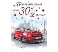 Regal Publishing Traditional Milestone Age Birthday Card Age 30 Male - 9 x 6 inches - Piccadilly Greetings