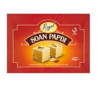 Regal Soan Papdi, Traditional Indian Sweet Treat, Crisp & Flaky Texture, 400g, Vegetarian, Halal, In Premier Life Store Box