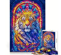 Regal Tiger 1000 Pieces Jigsaw Puzzles for Adults Fine Logic Toy Leisure Time Neat Edge Art Collectible (50x75cm)