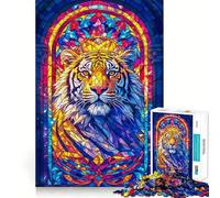 Regal Tiger Hard Jigsaw Puzzle for Adults 1000 Pieces Fine Logic Toy Calm Fun Neat Edge Thoughtful Gift (38x52cm)