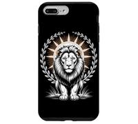 Regal White Lion With Halo Laurel Wreath Sun Rays Case for iPhone 7 Plus/8 Plus