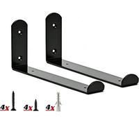 Regalatic Shelf Brackets 2X Large Heavy Duty Metal Shelf Brackets for Scaffold Boards or Any Other Wood Planks. Fit for Living Room, Kitchen, Bedroom, Shop or Bookshelf