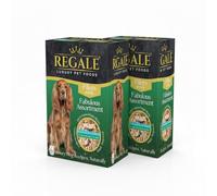 REGALE Luxury Pet Foods Fillets in Jelly Dog Food - 12 Total Pouches (2 Packs of 6), Tuna Loin with Rice & Mackerel and Tuna Loin with Rice & Sardine Variety, 100% Natural Ingredients, Hand Prepared