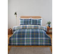 Regalia Blue Complete Bedding Set, traditional plaid pattern, inc sheet, 3 sizes