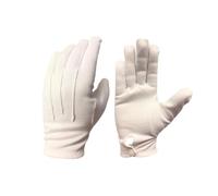 Regalia Store UK Masonic White 100% Cotton Gloves (1, XL)